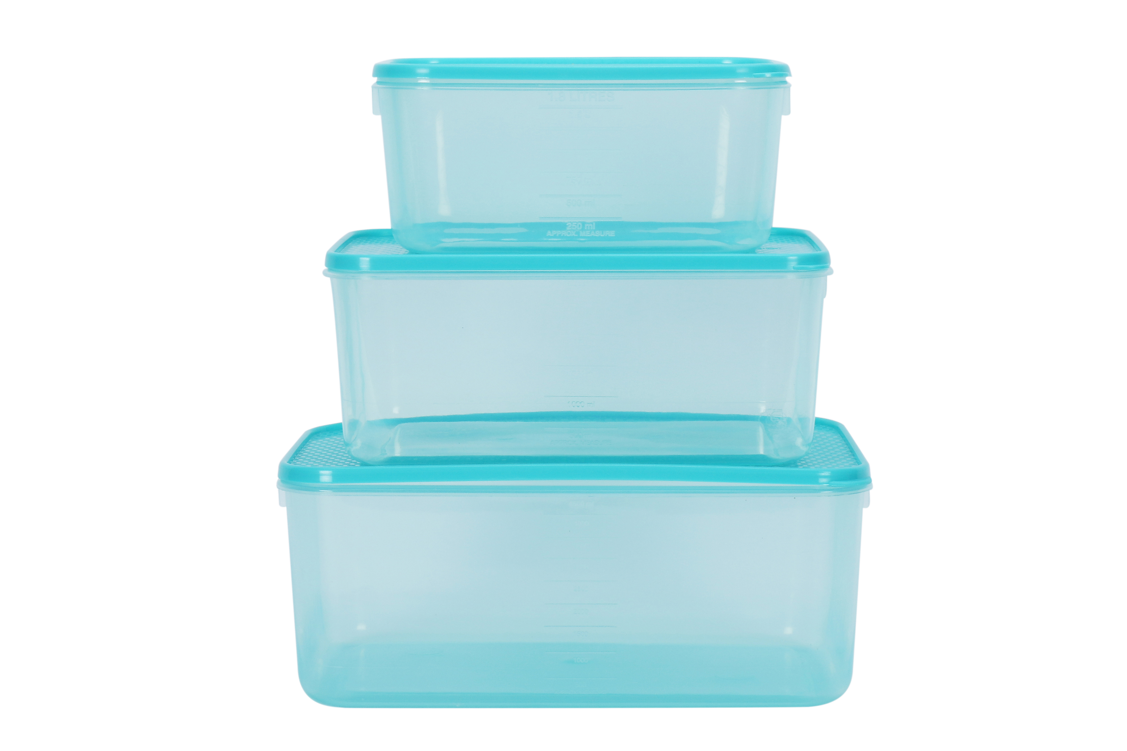 Polka Container Set (511 X 1, 512 X 1, 513 X 1) (9300 ml) (Assorted) (3 Pc Set) (24 Set Pk)